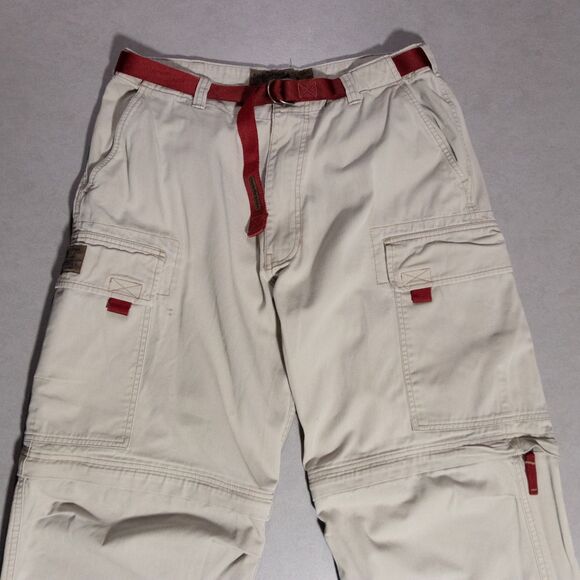 VTG Abercrombie & Fitch Cargo Paratrooper Convertible Zip Pants Mens Medium (34) - Picture 4 of 8